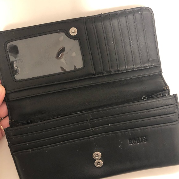Black Roots leather wallet - Picture 2 of 5